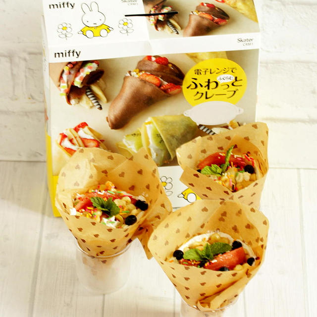 *ミッフィー 電子レンジで 作るクレープメーカー♪
