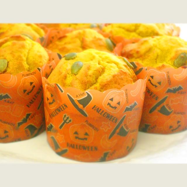 ハロウィンパーティーに、おもてなしにも喜ばれるお菓子「パンプキンレーズンマフィン」
