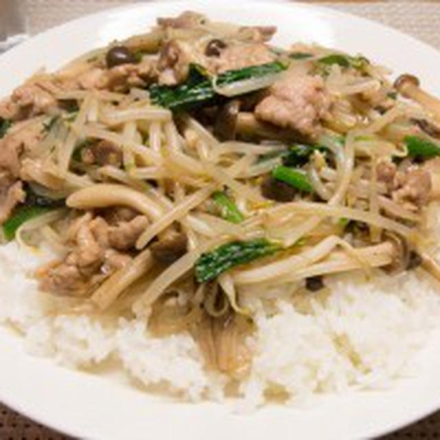 もやしのあんかけ飯