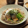 サバ納豆蕎麦の大根おろし味噌