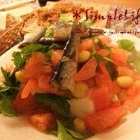 結婚記念日メニュー・豆腐のオイルサーディンソース