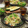 タマの成長。～舞茸と海老の冷製パスタ～