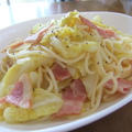 春キャベツとベーコンのパスタ♪