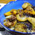 ＜茄子の肉味噌炒め。新玉ねぎで＞
