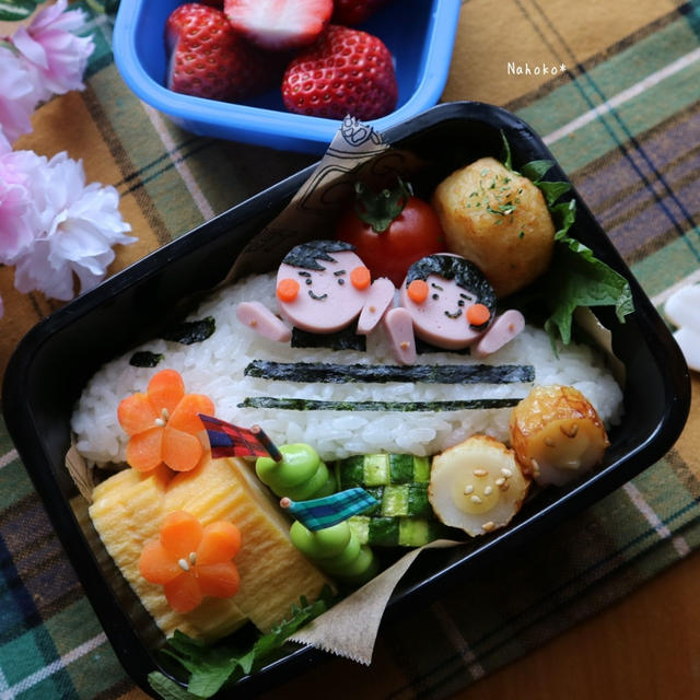 卒園遠足楽しみだね～弁当☆次男の幼稚園弁当☆季節のキャラ弁