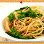 菜の花とゆかりのパスタ。