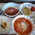 朝ご飯、今日もしっかり食べました♪野菜たっぷりのトマトスープがお気に入り。