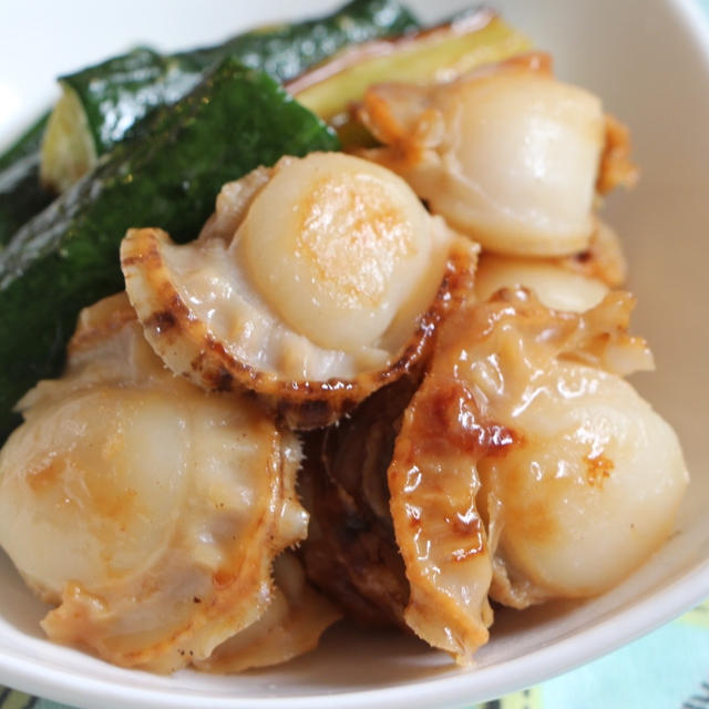 ボイルホタテを簡単調理２品＊作り置きにも♪ピーマンの焼き浸し
