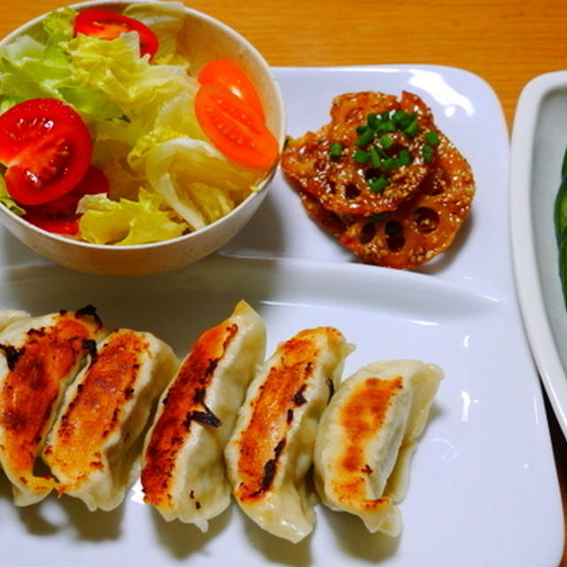 昨日の晩ごはん＆楽天レシピ投稿のレンコン揚げ