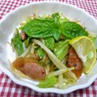 かぼすとバジルのフルブラ♪野菜炒め☆