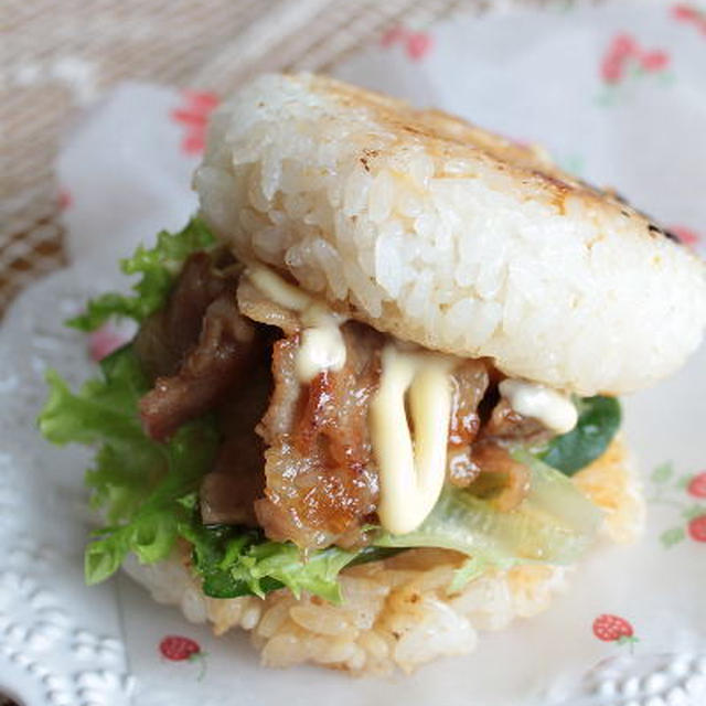 焼き肉ライスバーガー　レシピ