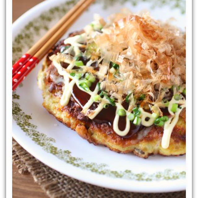 ■オートミール入りのお好み焼き■