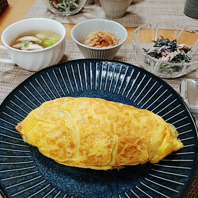 夫の喜ぶ”オムライス”の晩ごはん＆リメイクなおかず‥