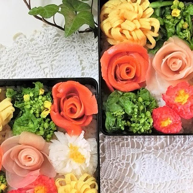 お花見 ♪ 華やかお花のモザイク寿司レシピ＊くらしのアンテナ掲載