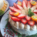 マクロビクリスマスケーキ（卵・牛乳なしで作るデコレーションケーキ）
