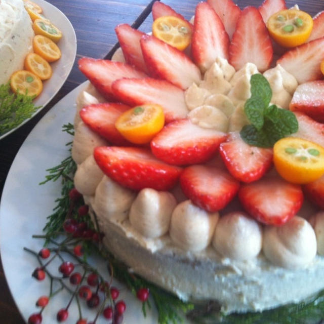 マクロビクリスマスケーキ 卵 牛乳なしで作るデコレーションケーキ By 食の仕事人廣瀬ちえさん レシピブログ 料理ブログのレシピ満載