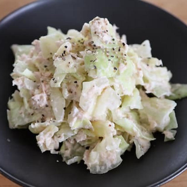 【食費節約】モリモリ食べられる！キャベツとツナのマヨ和え｜大人夫婦のおうちごはん｜簡単レシピ