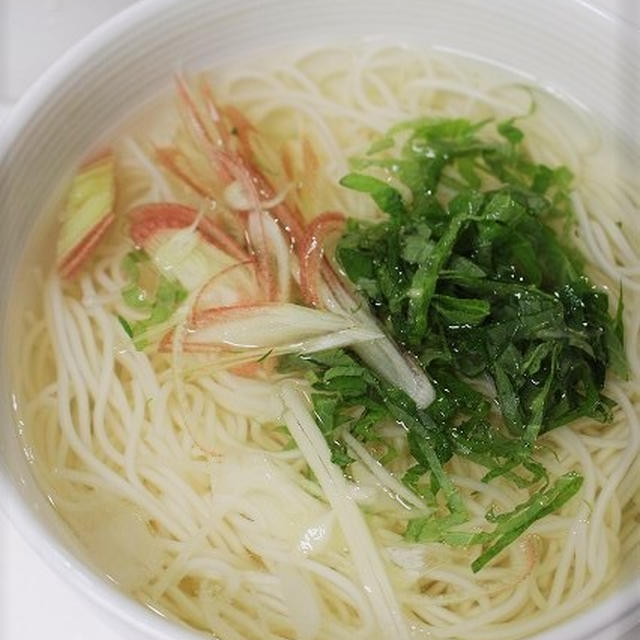 おそうめん　牛ヒレ＆チキンステーキ