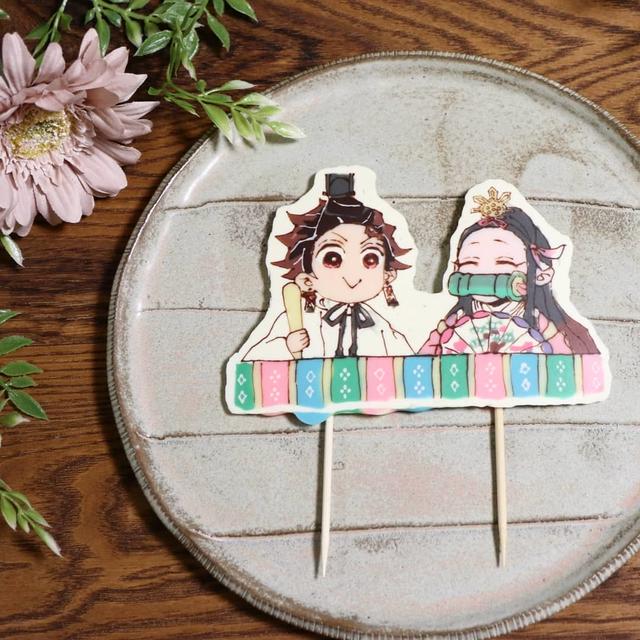 鬼滅ひなまつり。キャラチョコプレート