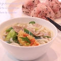 昼カフェ☆肉うどんランチ（簡略レシピ）