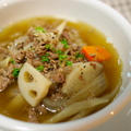 牛肉と根菜の食べるスープ