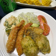 息子さんが来た日の夕飯は鱧の磯辺揚げ等☆今日は御朱印巡りへ