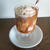 牛乳寒天入りアイスコーヒーのフロート