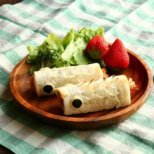 子どもの日に♪こいのぼりロールサンド
