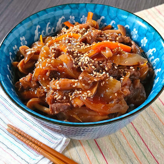 安いお肉がひと晩でやわらかくなる魔法の梨入りたれでつくる焼肉丼