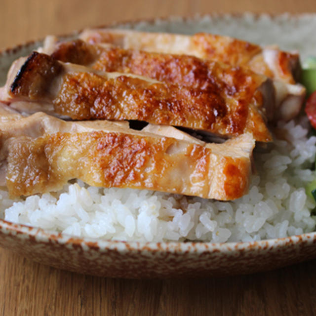 夏のチキン丼