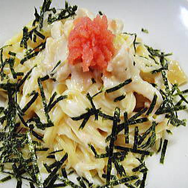 たらこと豆乳生パスタ