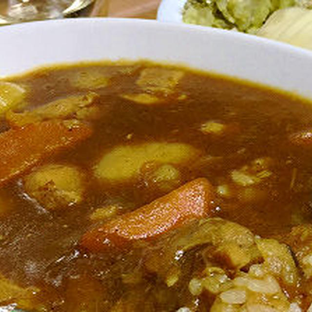チキンカレー＆のんちゃん・れお君ママの夏野菜グラタン＆ミニトマト♪