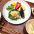 「麩を使って二品！ビーフハンバーグのおぼんカフェ定食」