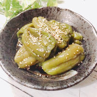 レンジで簡単！めんつゆだけ！丸ごとピーマンの煮浸し　作り置き　弁当　【モニター】