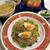 『12.4☆夜ごはん』焼ビーフンと揚げ物とトロ卵すぅぷです。