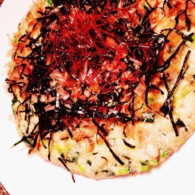 ネバネバもちもち長芋と明太子のふわふわ焼き〜(*>ω<*)