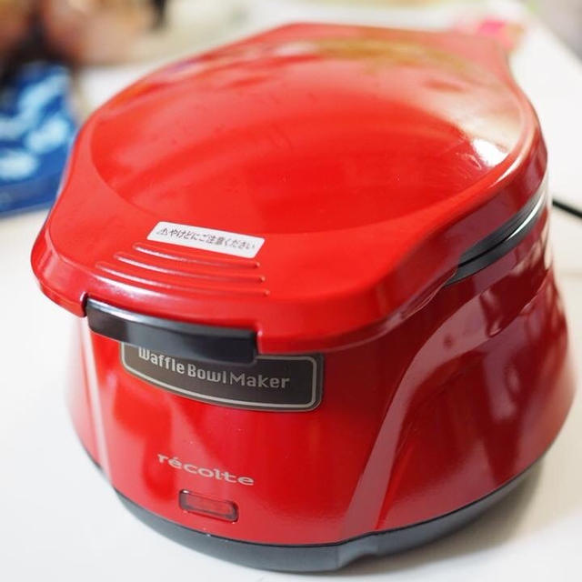 【調理家電】器ごと食べられる！ワッフルボウルメーカーでおうちカフェ♪