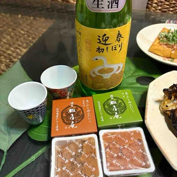 明太子と鯛茶漬け