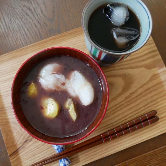 お手軽栗ぜんざい#本日のおうちごはん