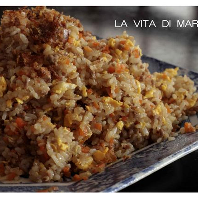 中華用鉄製フライパンで大皿炒飯（１２/１５）