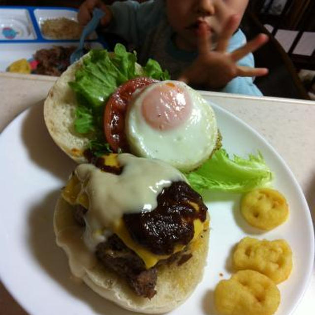 パテが美味しい自家製ハンバーガー