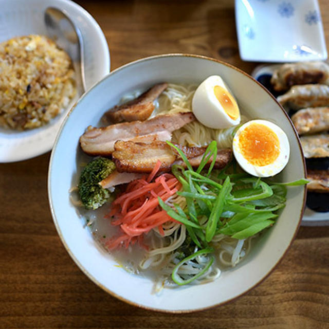 ラーメン定食/一風堂白丸元味