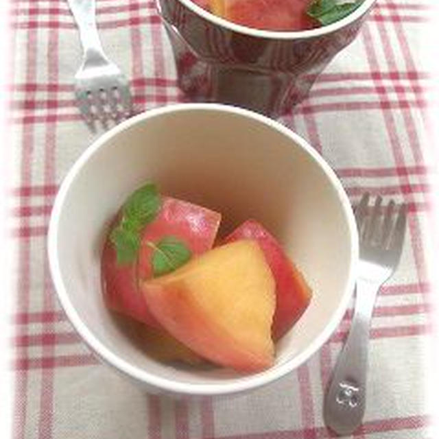 りんごの紅茶煮。　