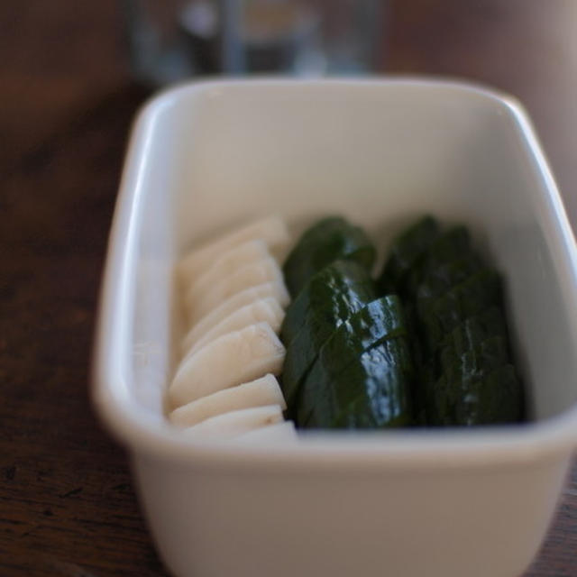 お漬け物。