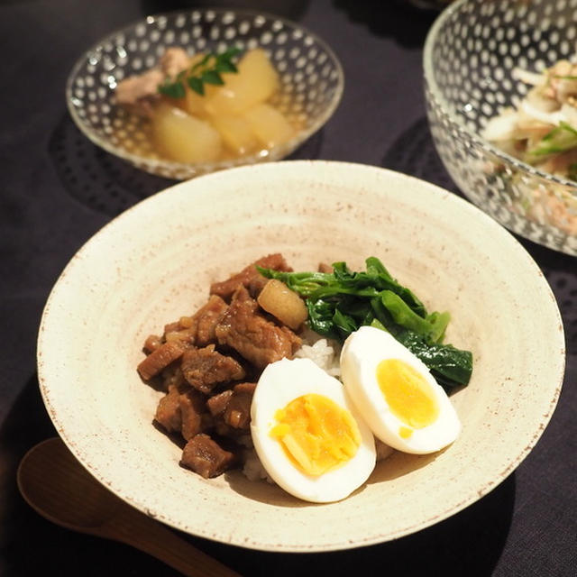 【覚書】7月17日食べたもの　初めて魯肉飯（ルーローハン）を作ってみた♪