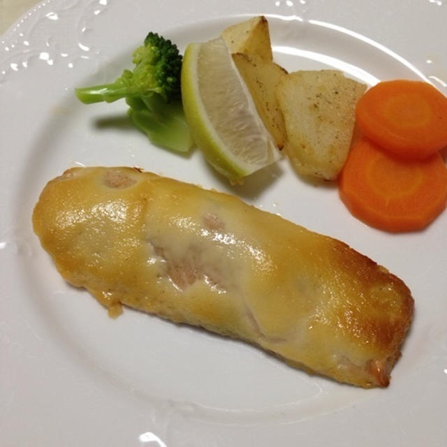 サーモンの味噌マヨ焼き