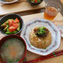 角煮乗せチャーハン、昨日の昼ごはん