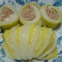 餅入り白菜ロール蒸し。