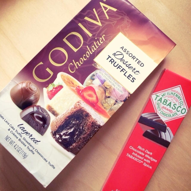 タバスコ味のチョコレート