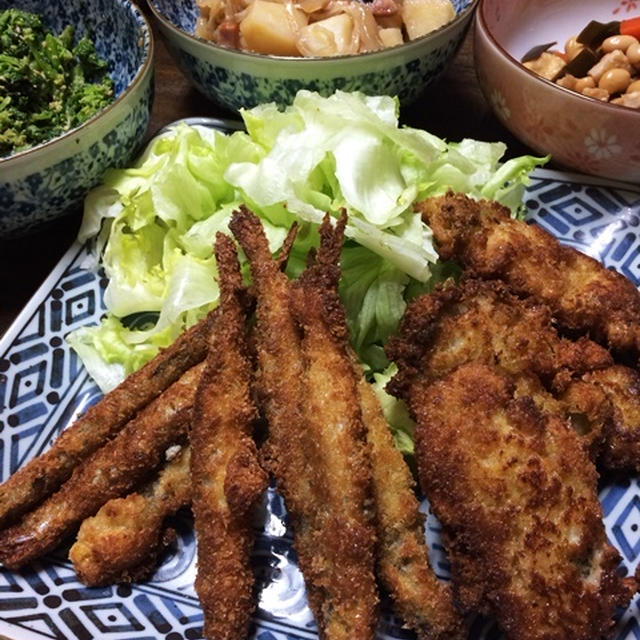 貰い物と在庫整理で実家ご飯☆片付けを遮られたモノ。
